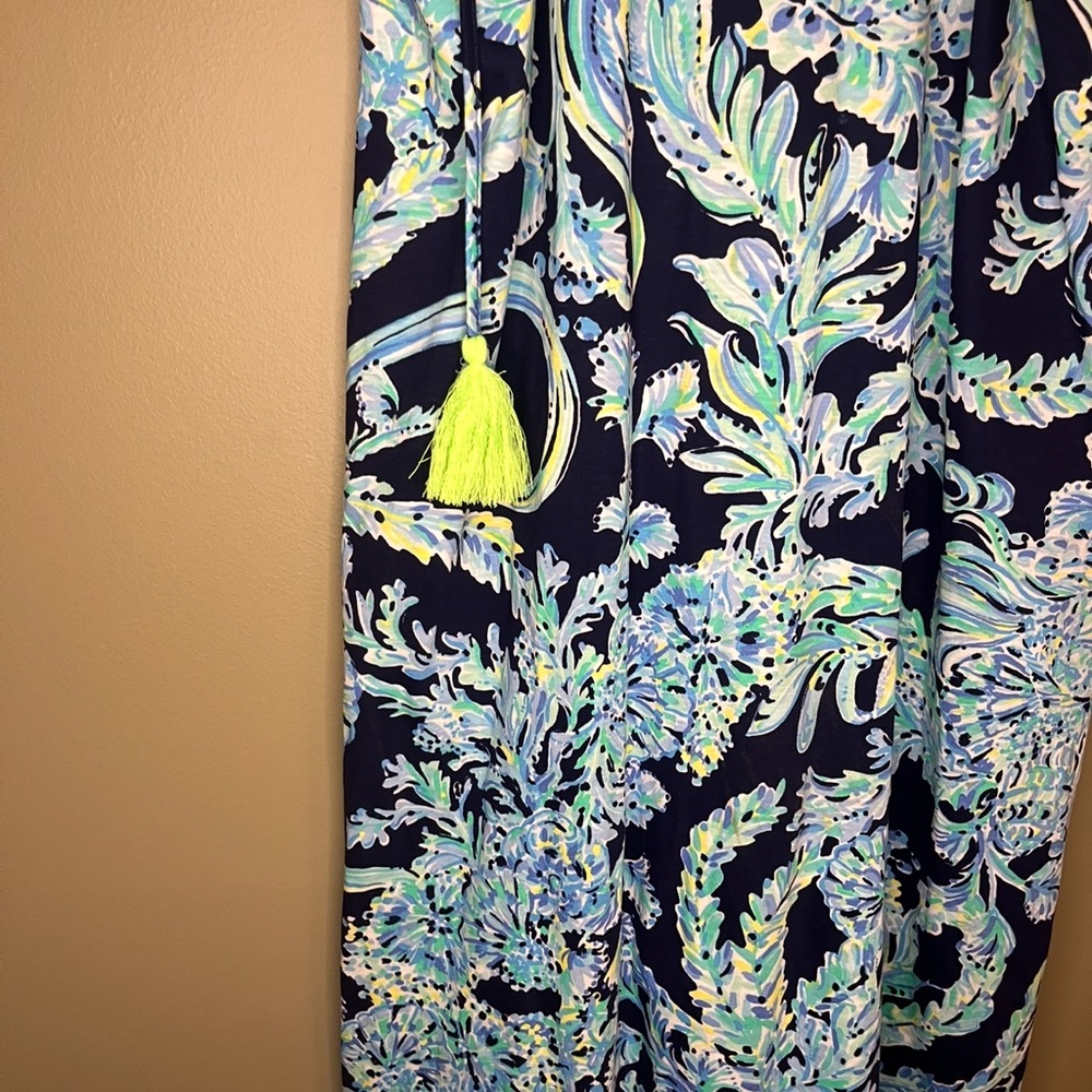 Lilly Pulitzer Margot Swing Dress High Tide Navy Scuba Doo Women’s Small - Picture 13 of 13